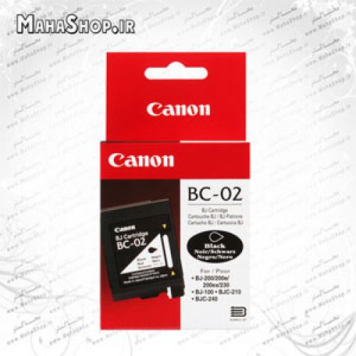 كارتريج BC02 Canon جوهر افشان مشکی