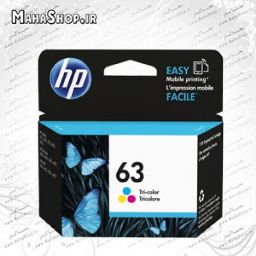 کارتریج HP 63 جوهر افشان رنگی