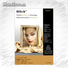 کاغذ 260 گرم BiTech ساتین 100 برگی 10x15