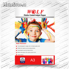کاغذ 130 گرم Wolf کتد 100 برگی A3