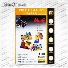 کاغذ یونیک 115 گرم فتوگلاسه 100 برگی A4