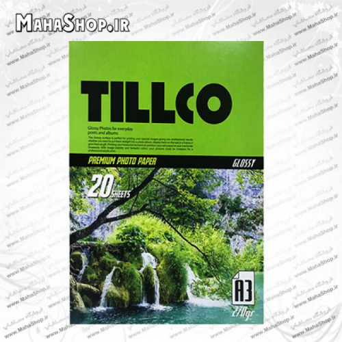 کاغذ 270 گرم Tillco فتوگلاسه 20 برگی A3