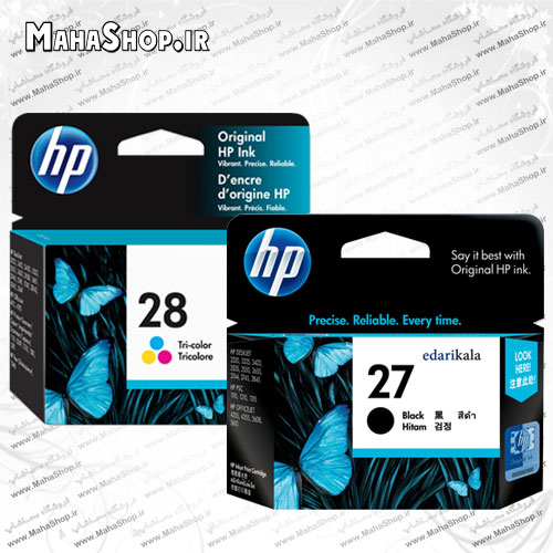 کارتریج HP 27 , 28 جوهر افشان رنگی