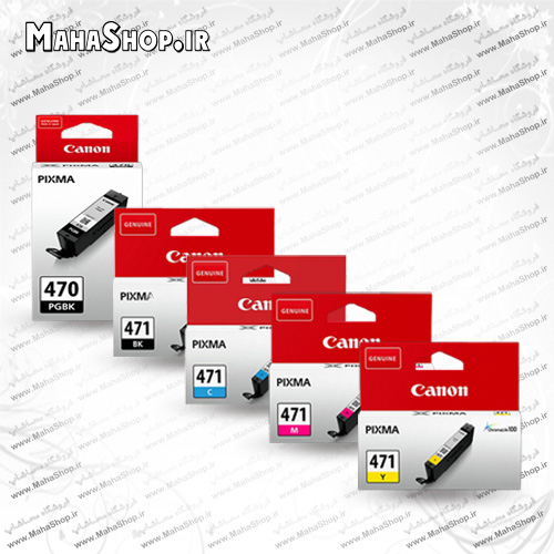 كارتريج Canon CLI-471 ، PGI-470 جوهر افشان 5 رنگ